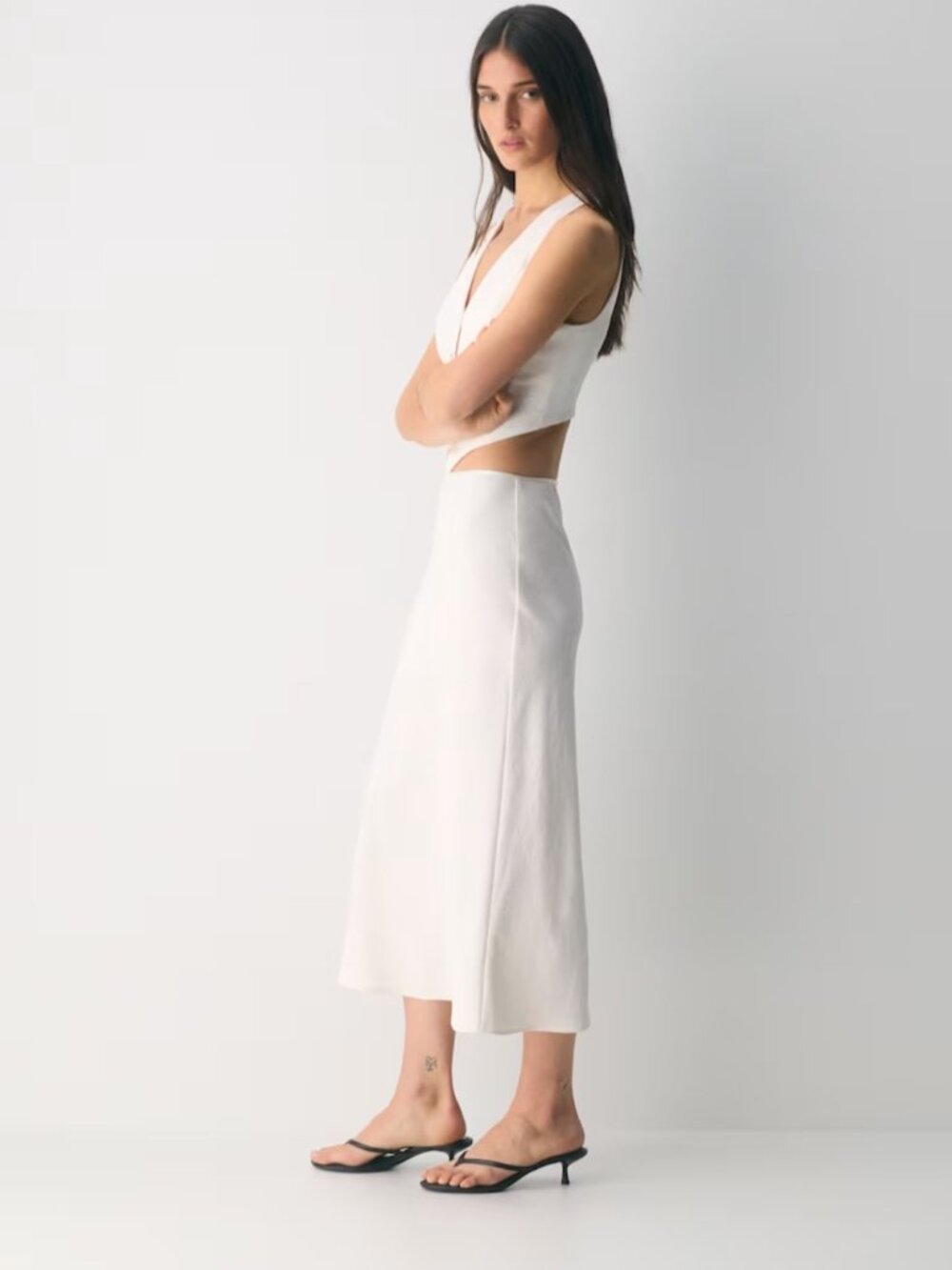 NWT Aritzia WILFRED Pacino Vest - Crepette - Light Birch 10 - Picture 3 of 8